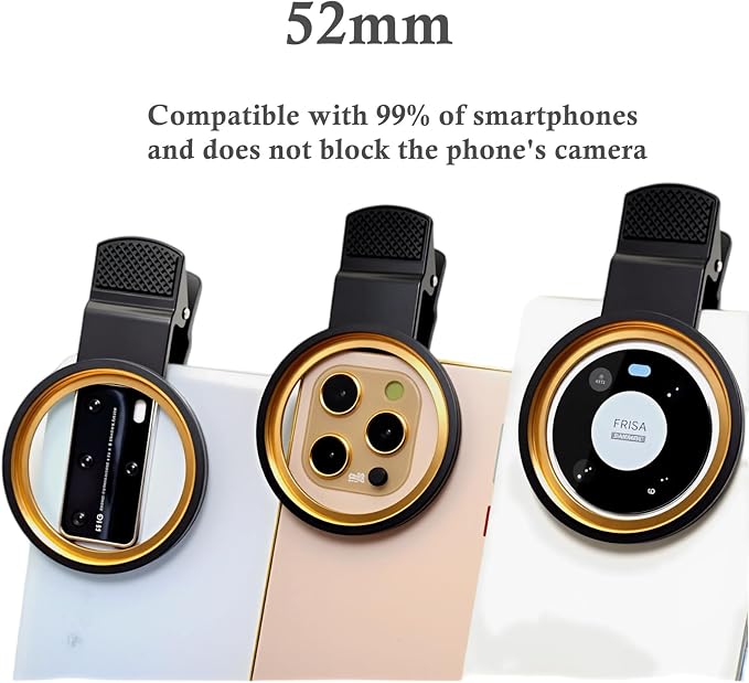 52mm Clip-on ND 2-400 Phone Lens Filter