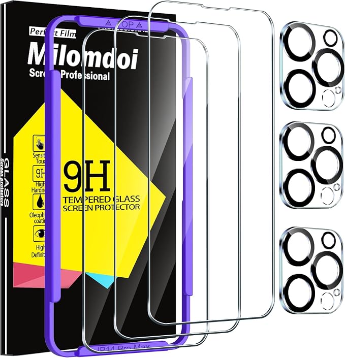 Milomdoi 3 Pack Screen Protector