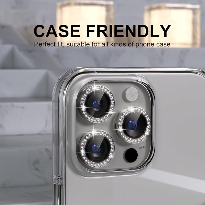 Choiche Compatible for iPhone 16 Pro/iPhone 16 Pro Max Camera Lens Protector