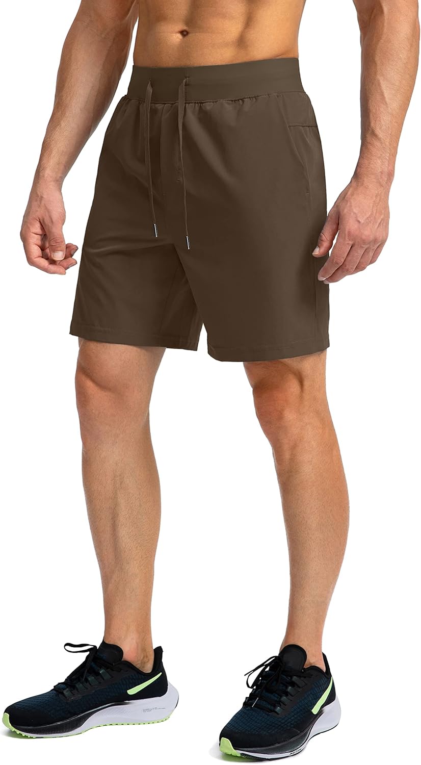 Soothfeel Men's Running Shorts - Lightweight Athletic Shorts with Zipper Pockets | 9"/7"/5" Sizes