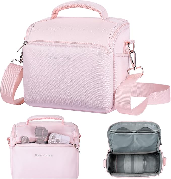 K&F CONCEPT Camera Sling Bag Small Crossbody Camera Case DSLR/SLR/Cute Compact