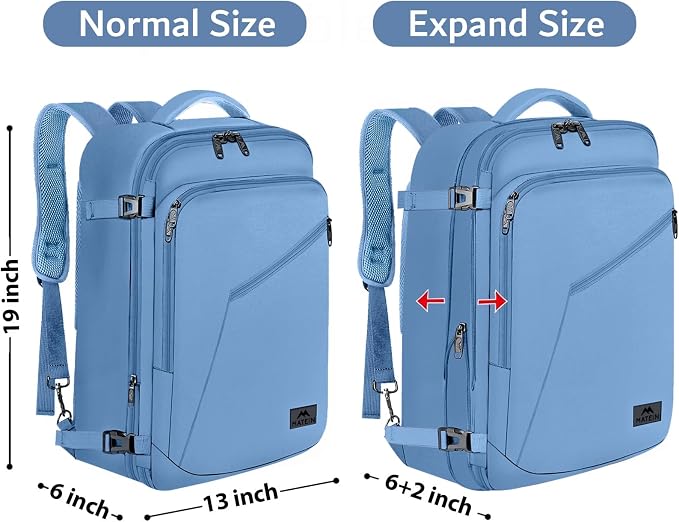 MATEIN Cute Backpack for Women, Nurses Teacher, Expandable Water Resistant
