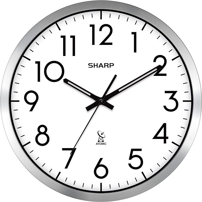 Sharp Atomic Analog Wall Clock
