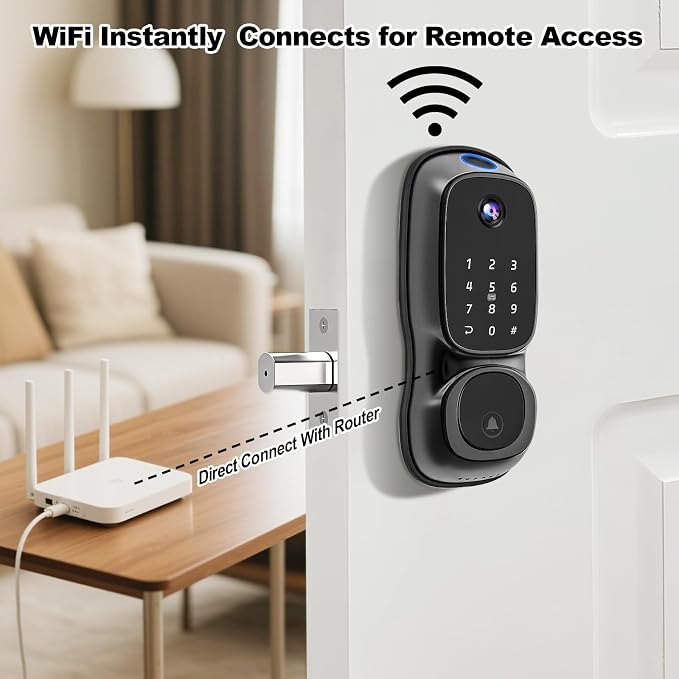 S500 Video Smart Lock, Keyless Entry Door Lock