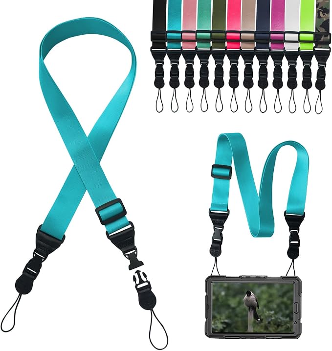 Adjustable Shoulder Strap:Comfortable iPad Strap Nylon Neck Lanyard