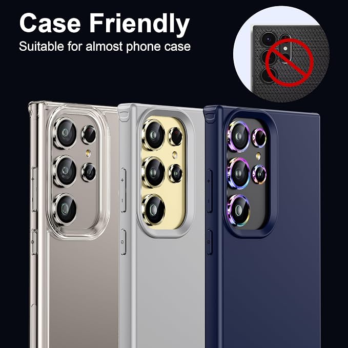 WSKEN for Samsung Galaxy S24 Ultra Camera Lens Protector, Ultra Thin Scratch