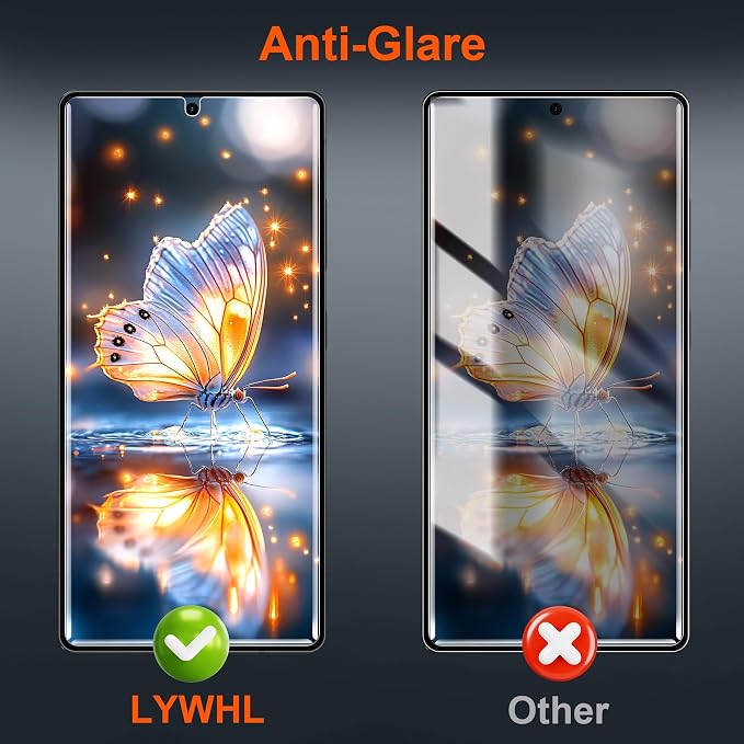 LYWHL 2+2 Pack for Samsung Galaxy S26 Ultra Matte Privacy Screen Protector