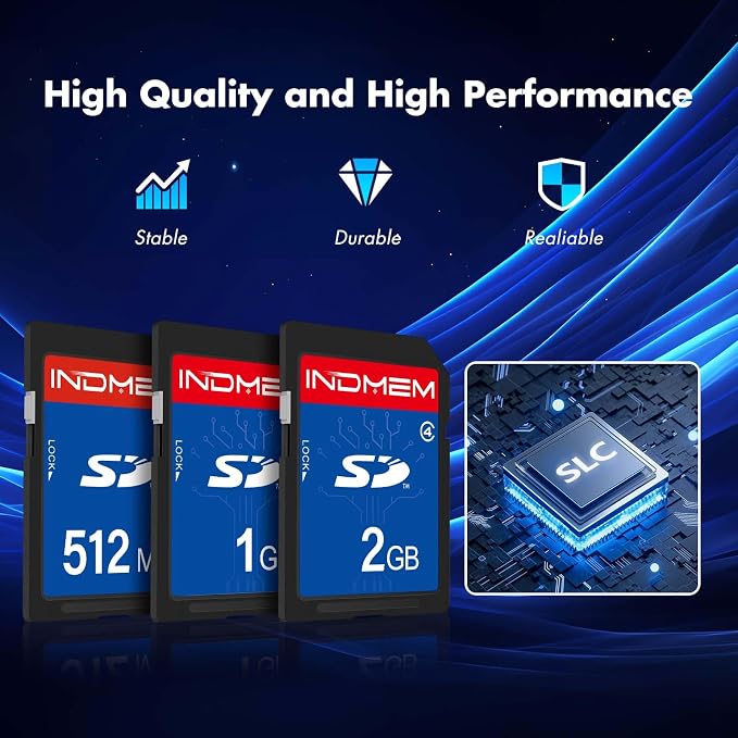 SD Card 2GB +1GB + 512MB, Class 4 Flash Memory Card 2G SLC Standard Secure