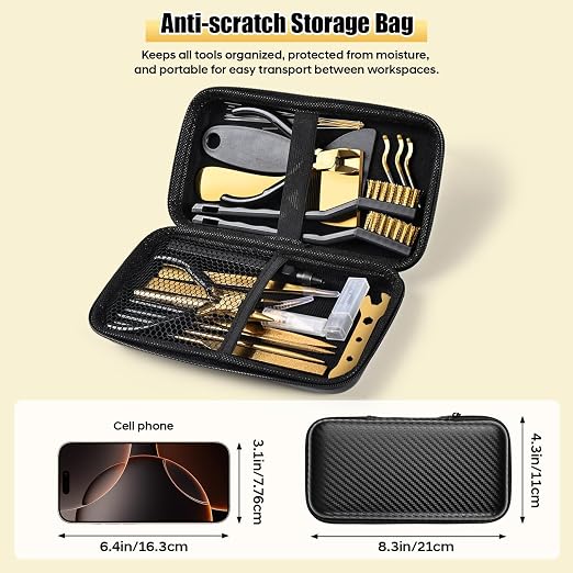3D Printer Tool Kit, Premium Black & Gold 40-Piece 3D Printing Tool Set