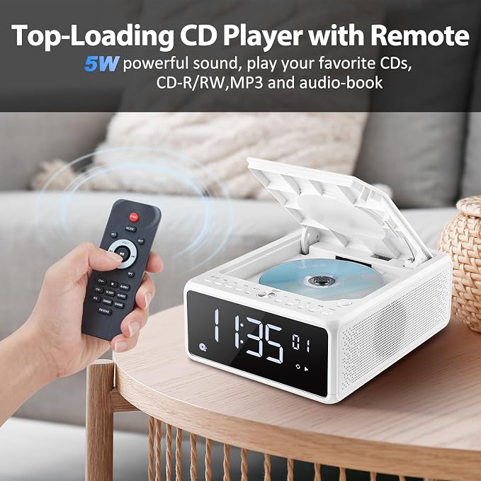 G Keni CD Player Alarm Clock Radio