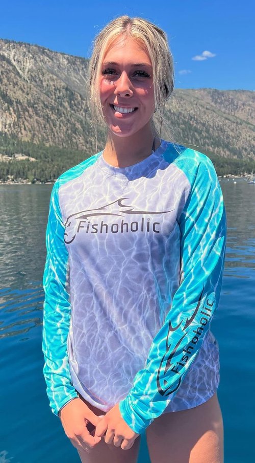 Fishoholic Women's Performance Fishing Shirt - UPF 50 Long Sleeve | Breathable Quick-Dry Sun Protection