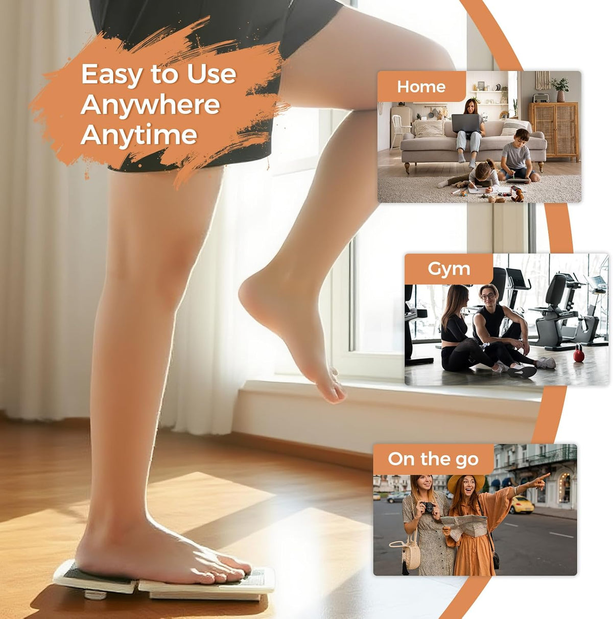 Skiennix Ankle Foot Strengthener - Single Leg Balance Board for Physical Therapy & Posture Correction