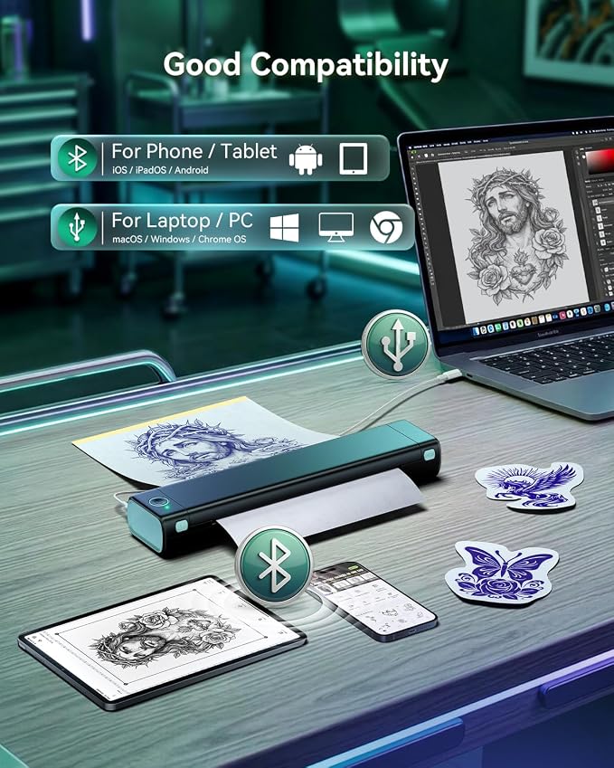 Phomemo M08F Tattoo Stencil Printer