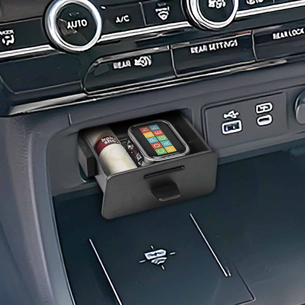 RUNROAD Dashboard Storage Organizer Tray Compatible with 2026 Honda Passport Accessories, Center Console Tray For Passport Behind Screen Armrest Organizer Dash Board