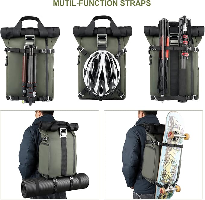 Besnfoto Camera Backpack for Photographer DSLR SLR Waterproof Camera Bag