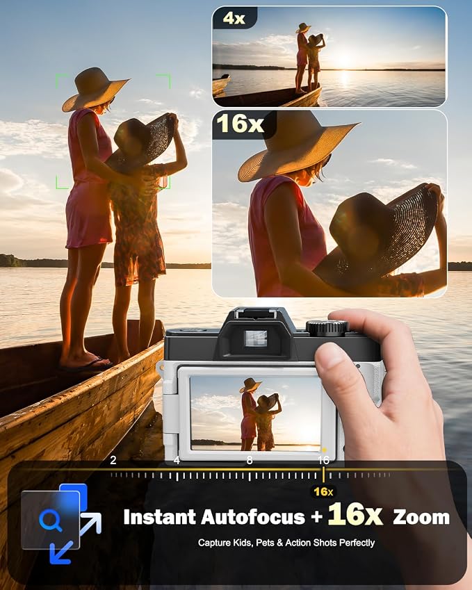 NBD 8K Digital Cameras for Photography, 64MP Camara Fotograficas, Travel