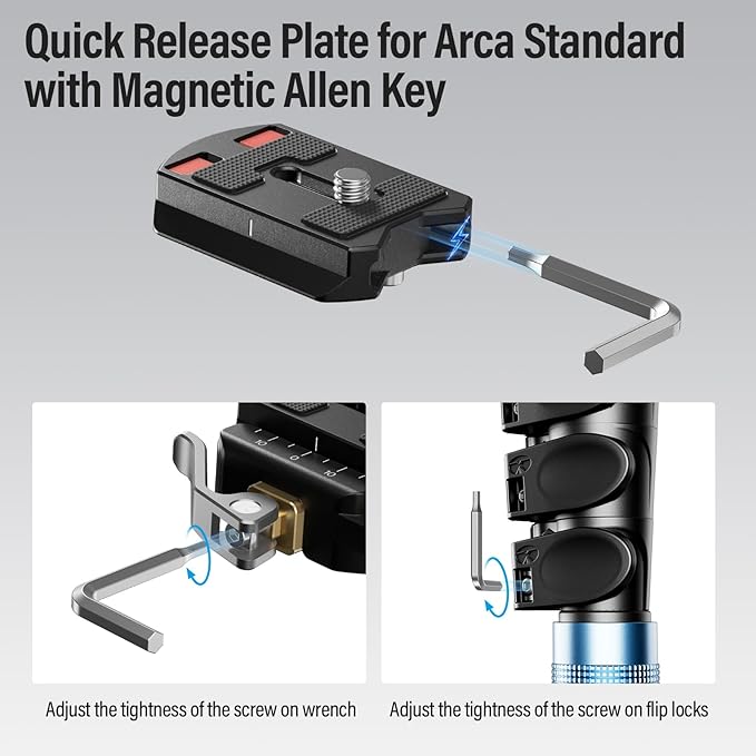 SIRUI 55mm Quick Release Plate and Clamp Base Kit, Camera Mount Adapter