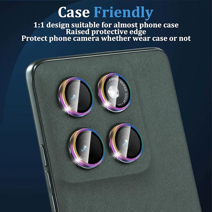 Compatible with Motorola Moto Edge 2025 Camera Lens Protector, Individual Metal