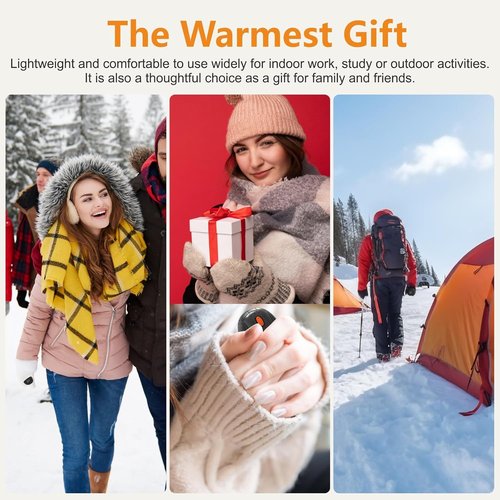 **Skiennix Rechargeable Hand Warmers - 14000mAh Portable Heater with Charging Case | Ideal for Winter & Outdoor Activities**