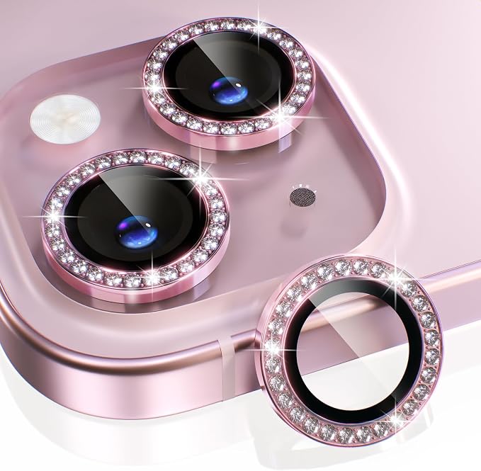 Choiche Compatible for iPhone 15 /iPhone 15 Plus Camera Lens Protector Bling