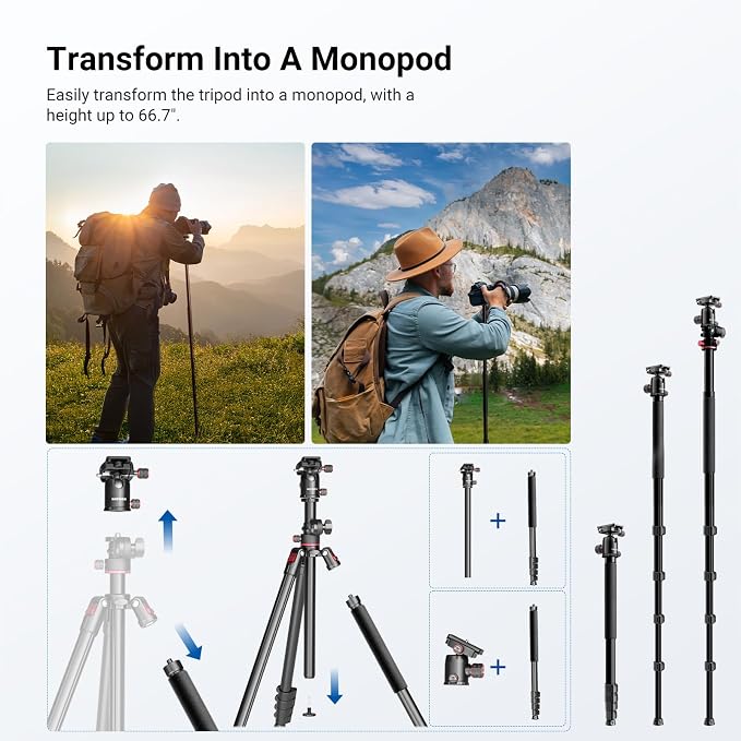 NEEWER Basics Overhead Camera Tripod Monopod