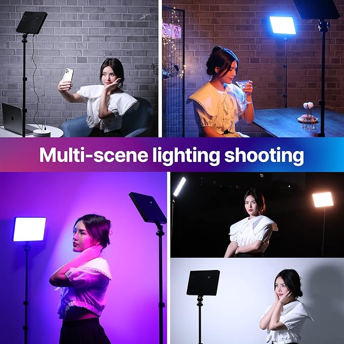ULANZI LT003 RGB Video Light, 15W Portable LED Panel