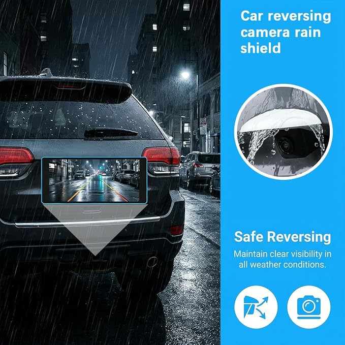 Car Rear View Camera Cover, Waterproof Vehicle Backup Lens Protector Sticker