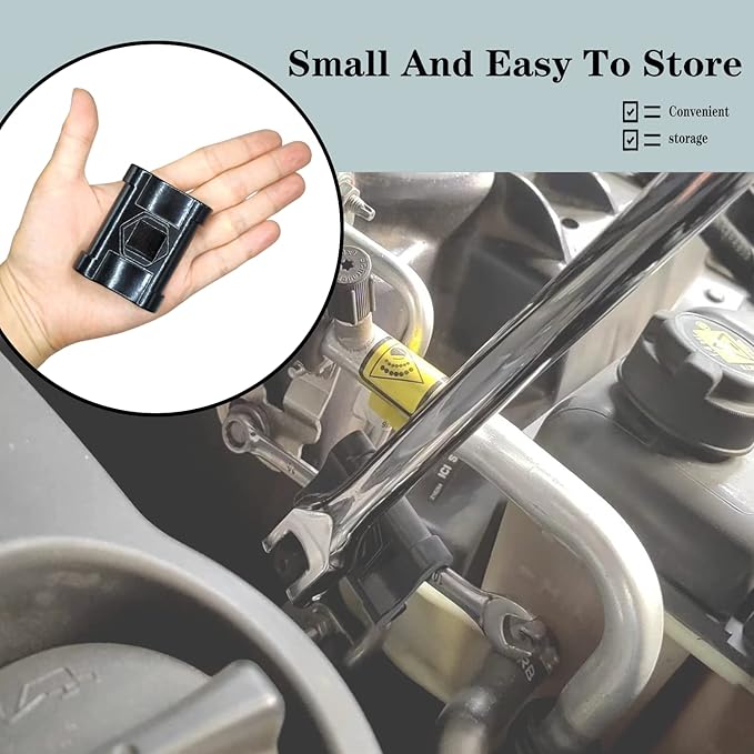 Universal Wrench Extender for 1/2 Inch Drive Breaker Bars / 21mm Hex Drive Wrench, Wrench Extension Tool for More Leverage on Stubborn Nut and Bolt, Extended Wrench Adapter for Cheater Bar