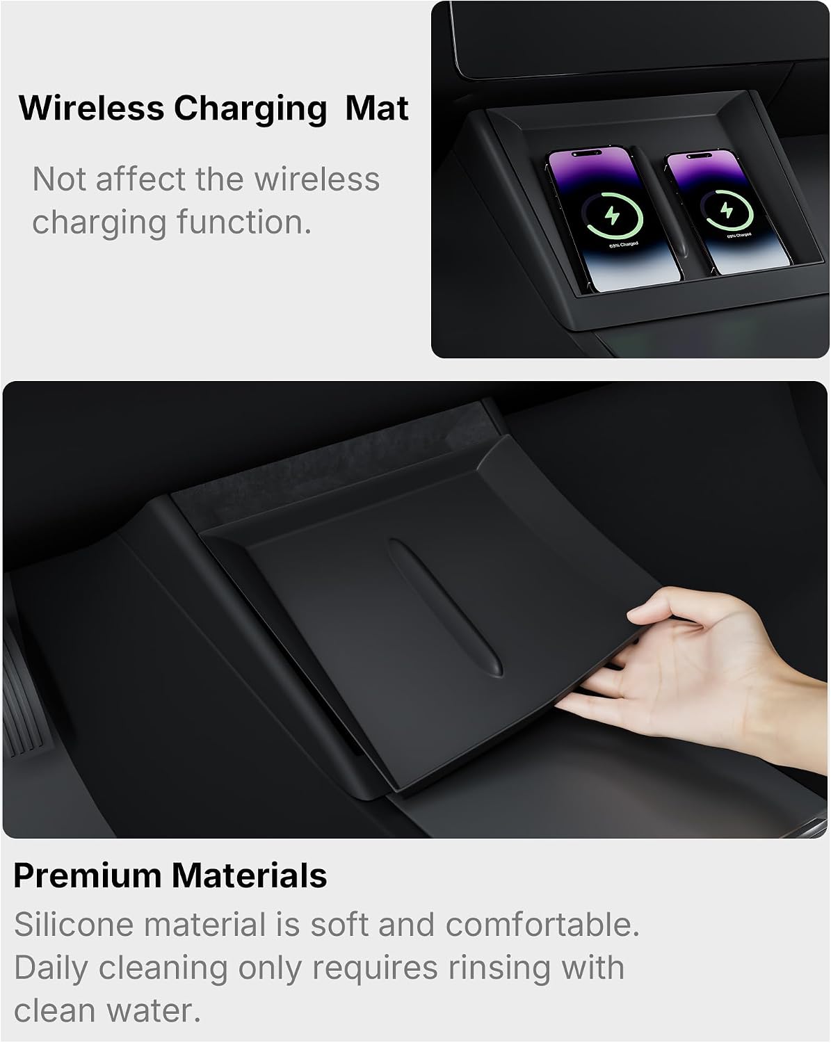 Center Console Organizer for 25-26 Tesla Model Y, 24-26 Model 3