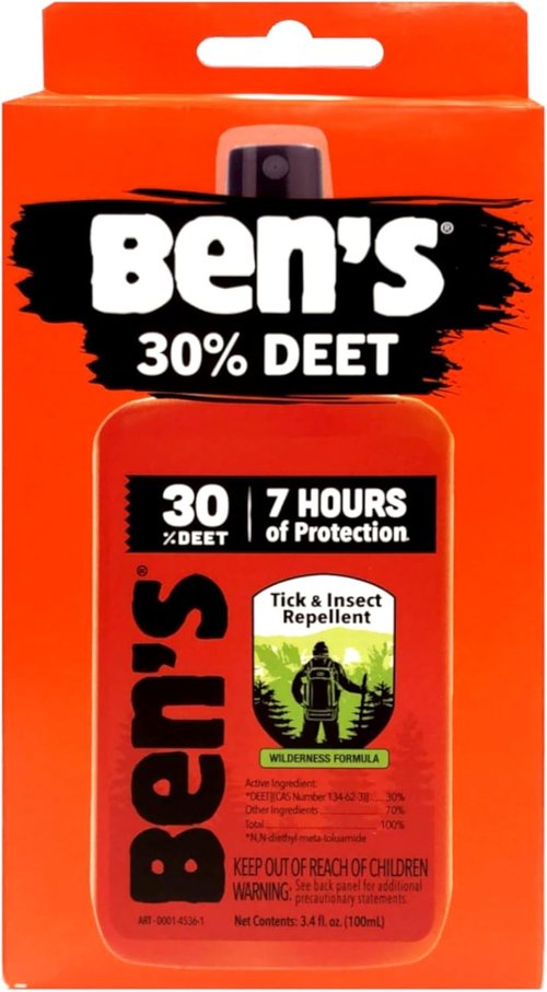 Ben's 30% DEET Mosquito & Tick Repellent - Effective 3.4 Ounce Pump Spray