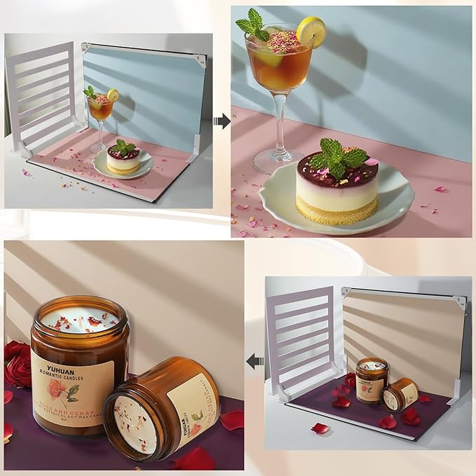 Photo Backdrop for Product Photography: Double-Sided Matte Paper Background Kit