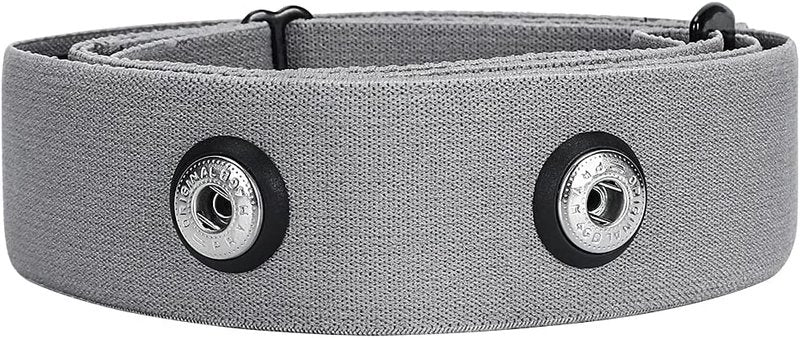 Rich Green Valley Heart Rate Monitor Chest Strap Compatible with Polar H10 H9 H7 H1 Wahoo Tickr Garmin HRM CooSpo,Black&Gray Large
