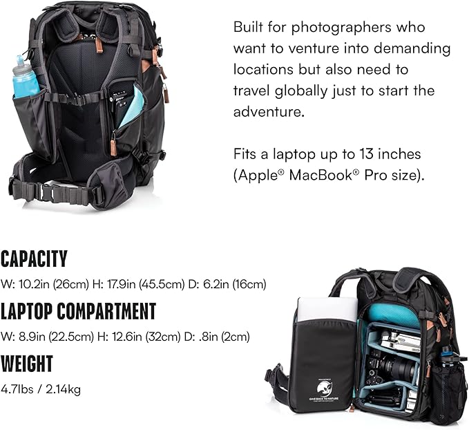 Shimoda Explore v2 25 Starter Kit, Compact Outdoor Photography Travel Backpack