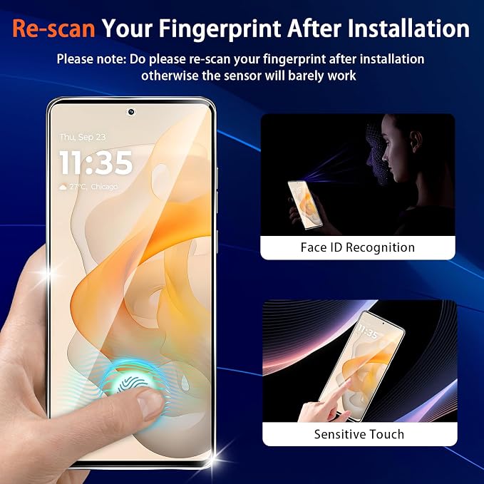 Designed for Motorola Moto G Stylus 5G 2024 Tempered Glass Screen Protector +