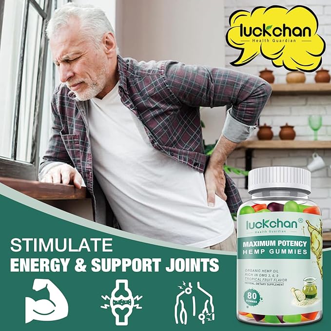 (3 Packs) Hemp Gummies High Potency - Pure Extra Strength Organic Hemp Oil Gummies - 100% Natural Bear Hemp Gummy for Adults