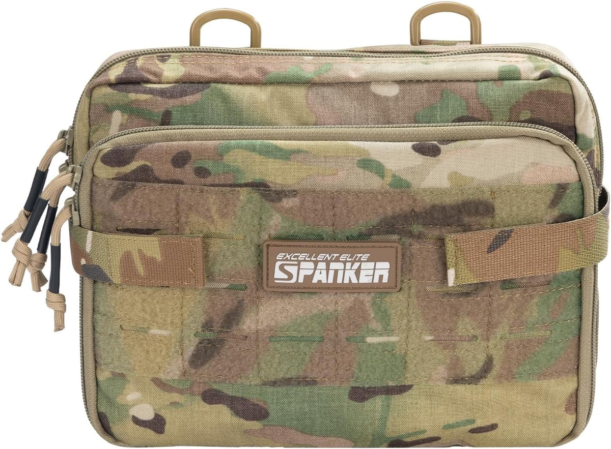 EXCELLENT ELITE SPANKER Tactical Molle Admin Pouch Utility Organizer EDC Medical Bag Utility EDC Tool Pouch with Shoulder Strap Attachment Pouches Waist Bag