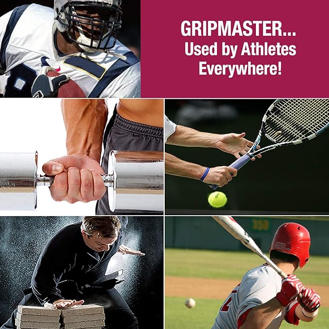 Prohands Gripmaster Hand Exerciser, Finger Exerciser (Hand Grip Strengthener), Spring-Loaded, Finger-Piston System, Isolate & Exercise Each Finger
