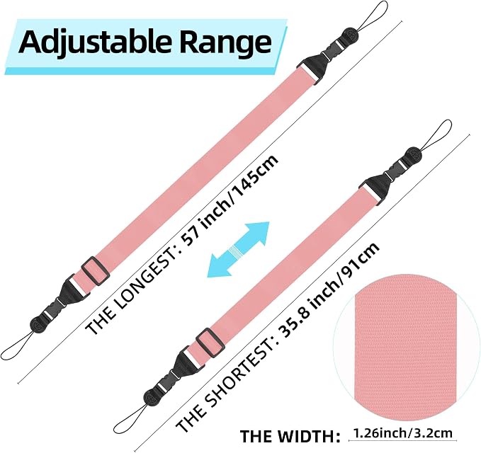 Adjustable Camera Strap Neck:Comfortable iPad Strap Nylon Neck Lanyard
