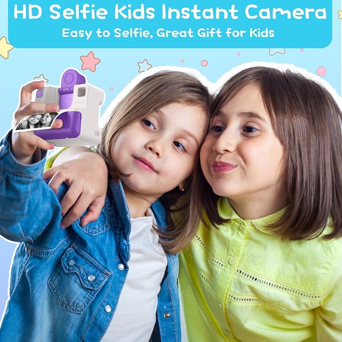Kids Camera Instant Print, Christmas Birthday Gifts