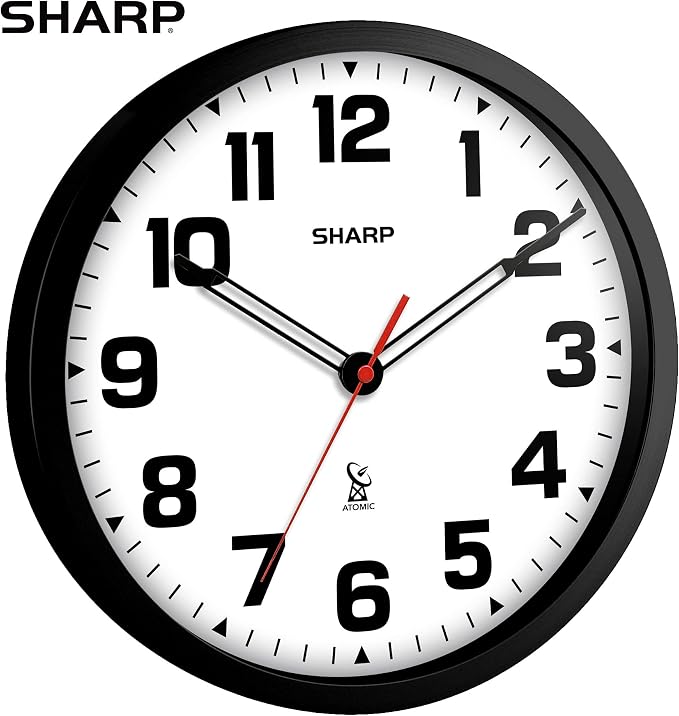 Sharp Atomic Analog Wall Clock