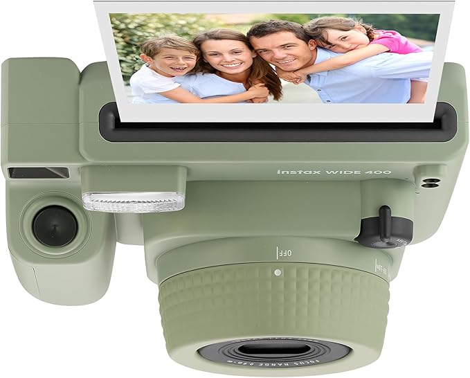 Fujifilm Instax Wide 400 Instant Camera + Camera Case + 4 AA Batteries + Photo