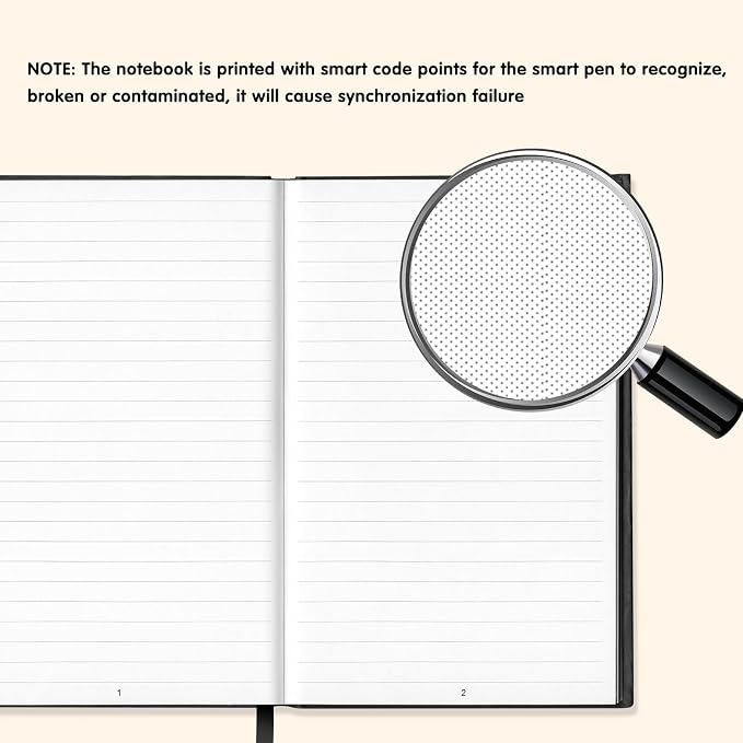 Yuan Digital Sync Pen with Notebook, Smart Writing Set Real time Sync Digitizing