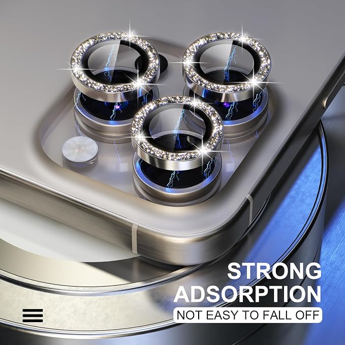 Choiche Compatible for iPhone 15 Pro/iPhone 15 Pro Max Camera Lens Protector