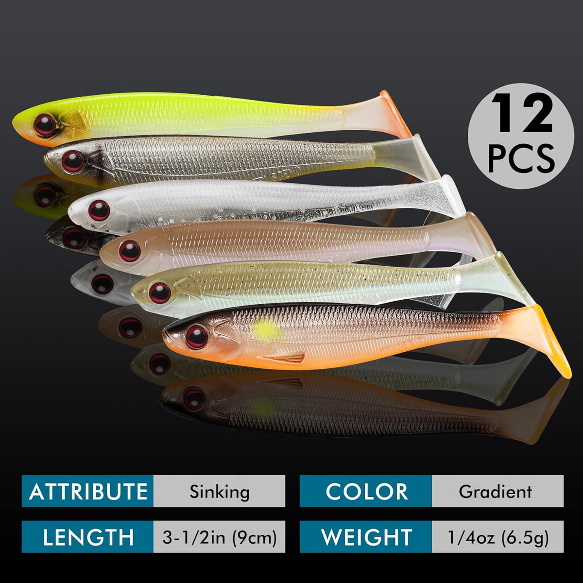 TRUSCEND Fishing Spinners - Two-Way Spinning Spoons System | Top Soft Lures for All Fish Species