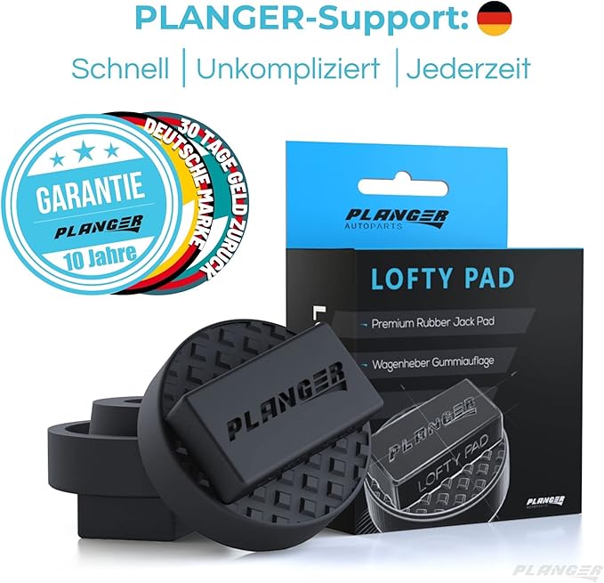 PLANGER® - Lofty PAD - Rubber Jack Pad for Mini & Opel (Special CAR Brands from Germany) Trolley Jack, Vehicle Lift and Axle Stand - Protects Your Car, SUV