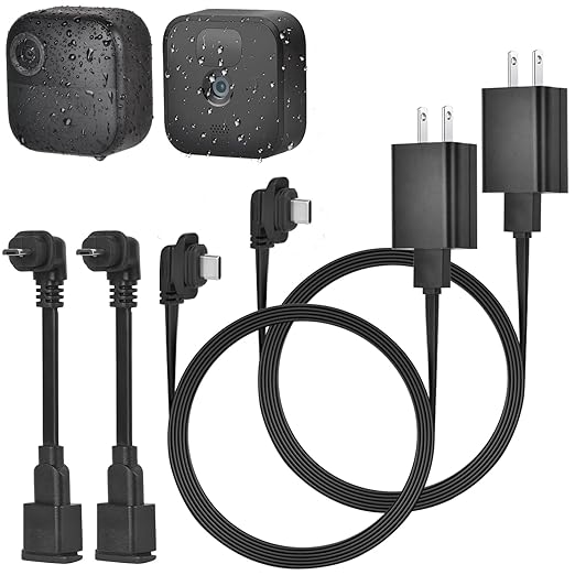 delilyn 2Pack 10ft/3m Power Cable and Adapter