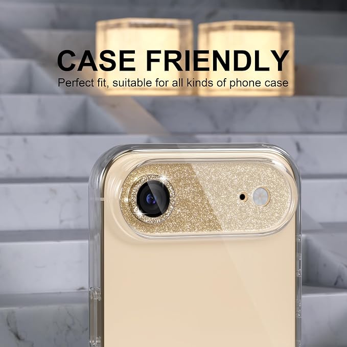 Choiche Compatible for iPhone 17 Air Camera Lens Protector, Bling Camera Cover