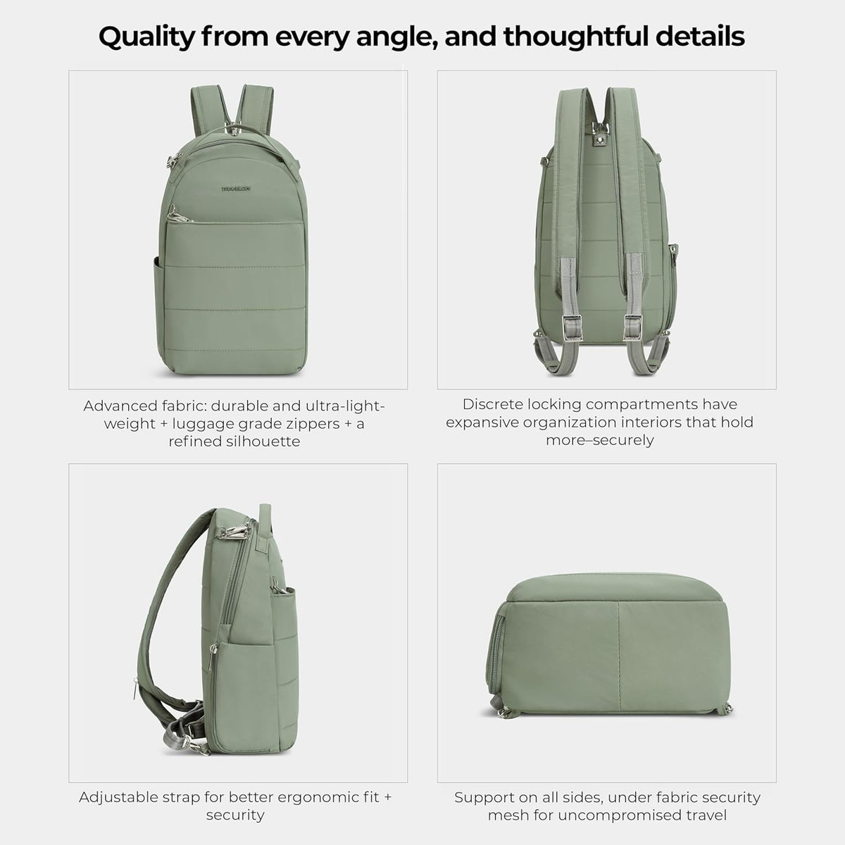 Travelon Anti-Theft Convertible Backpack Sling - Secure, Versatile Design for Travel | Stylish & Functional