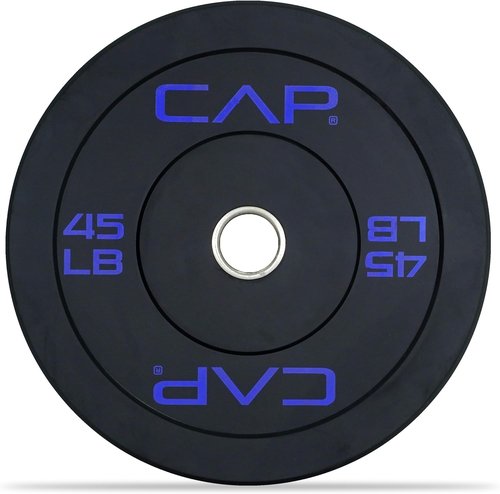 CAP Barbell Rubber Olympic Bumper Plate - Durable Weightlifting Plates | Multiple Colors Available