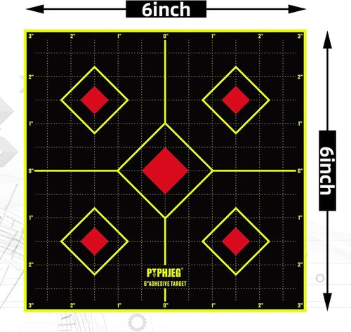 Bull's-Eye Multicolor Splatter Targets - Ideal for Indoor & Outdoor Shooting Practice